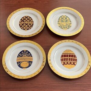 Vintage Muirfield Celebrity Faberge Plates (set of 4)